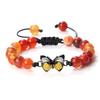 Adjustable Hand-Woven Bracelet with Butterfly Pendant for Women, Men's Gift, In Stock