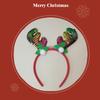 Handmade High-End Christmas Reindeer Antler Sequin Headband and Santa Hat - Cute Festive Hair Accessories