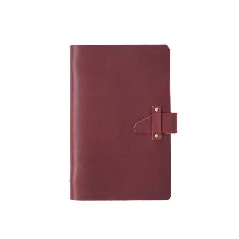 High Quality Rustic Genuine Leather A6 Spiral Diary Journal 100 Sheets Notebook Binder Sketchbook Agenda Planner Stationery Gift