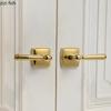 Living Room Double Handle Door Lock Universal Silent Locks Bedroom Magnetic Lock Golden Split Locks Door Hardware Accessories