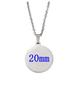 10Pcs Blank round Discs Pendant 15-30mm Stainless Steel Chain Necklace for DIY Custom Name Logo Zircon for Women And Men