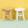 Exquisite High Reduction Photo Prop Wood Mini Bar Stool Ornament for Entertainment Model