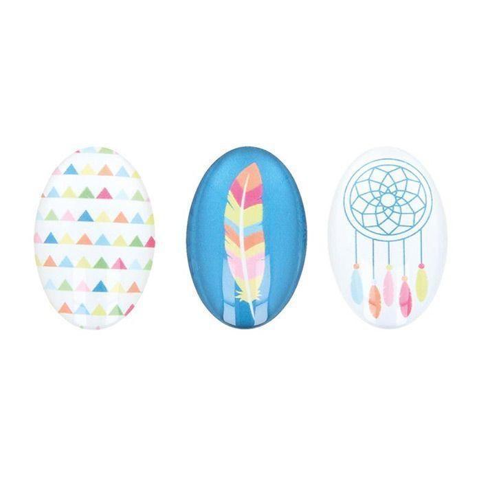 Cabochon - Artemio - Totem - 2 x 3 cm - 6 pcs - Mixte