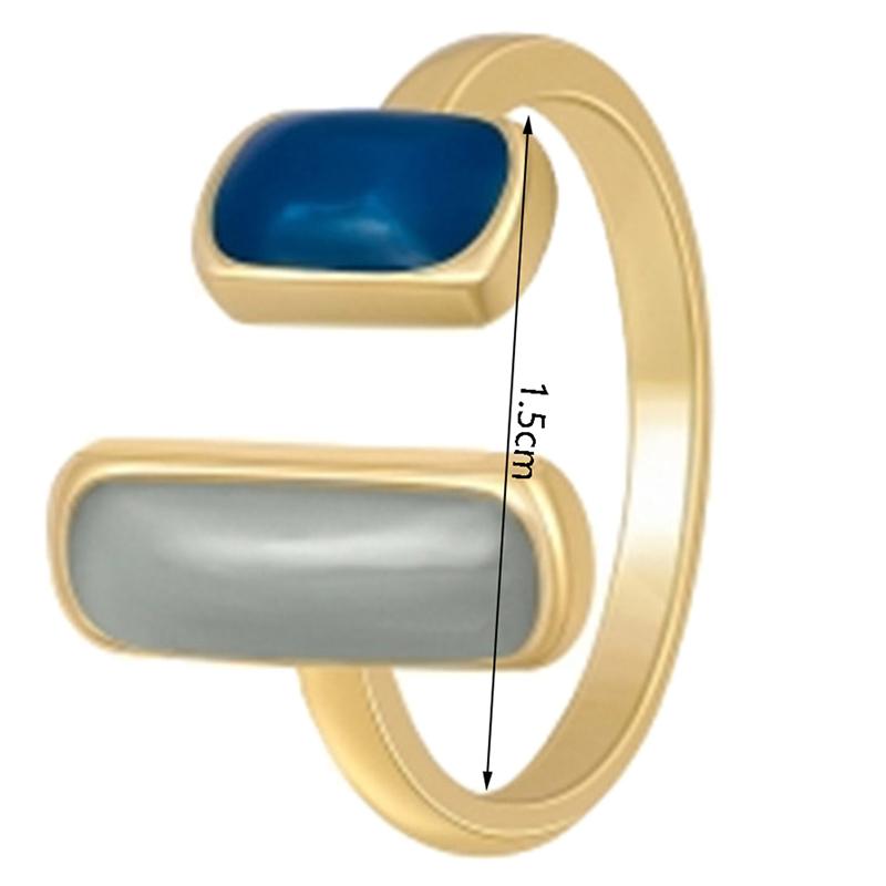 Винтажные опаловые каменные свадебные кольца с открытым регулируемым штампом для женщин