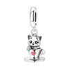 Exquisite Exquisite 925 Silver Cute Fox Animal  Pendants Bracelet Charms Jewelry Party Beads Diy Trendy Gifts