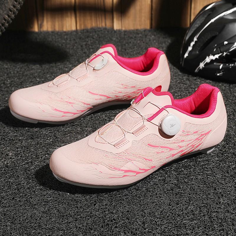 Breathable Mesh Cycling Shoes Road MTB Bike Riding Non-Spine Locking Hard Sole Unisex