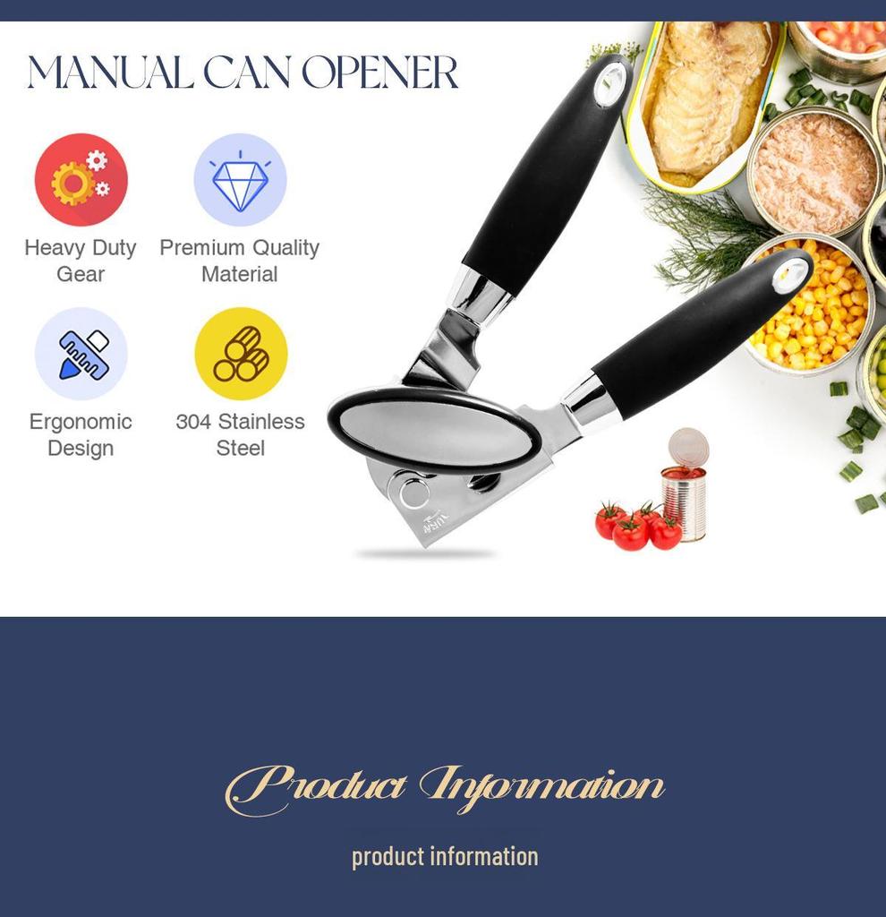 Ручной консервный и пивной нож из нержавеющей стали - Многофункциональный кухонный гаджет