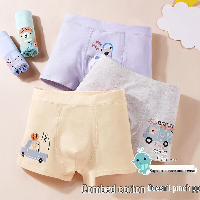 Boys' Pure Cotton Cartoon Print Underwear
