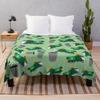 Recycling Garbage Truck Pattern Throw Blanket