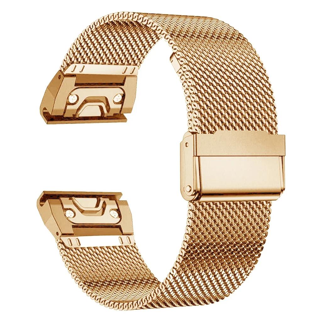 26mm 22 20 Quick Fit Strap for Garmin Fenix 7X 7 Pro Fenix 6X 6 5X 5Plus Tactix 7 Forerunner 965 955 Enduro Stainless Steel Band