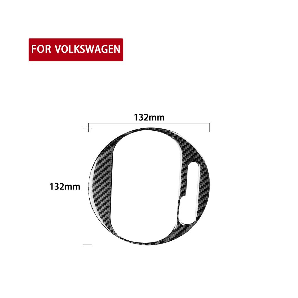 For Volkswagen Beetle 2012- Car Gear Panel Inner Frame Decoration Sticker Decal Cover Trim Auto Accessories Carbon Fiber