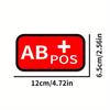 Водонепроницаемая виниловая наклейка с группой крови, Красный A/B/AB/O POS NEG Графическая декаль, Универсальное DIY украшение для Авто Мотоцикла Шлема