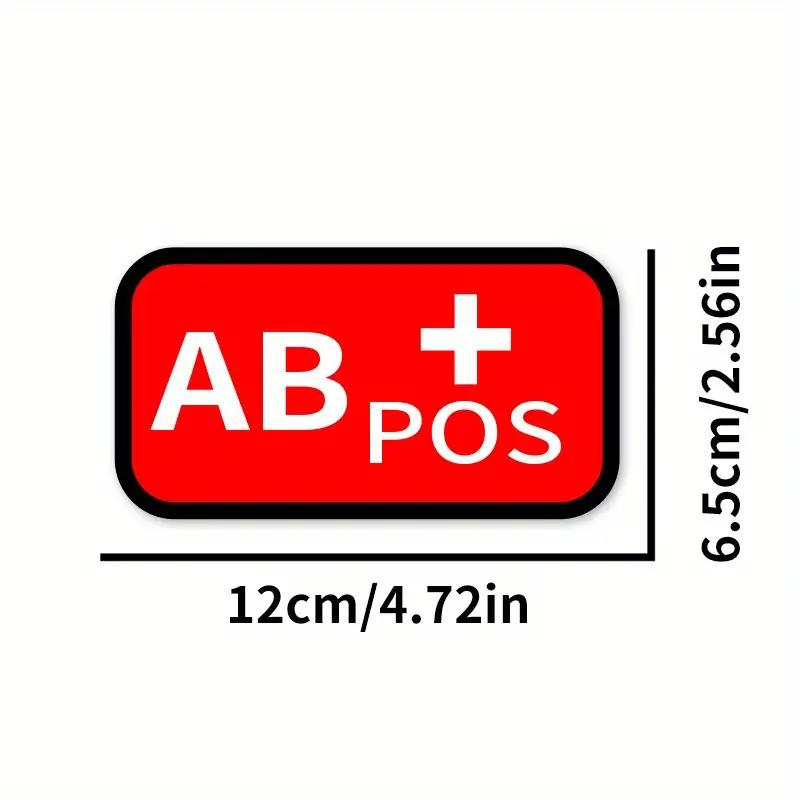 Водонепроницаемая виниловая наклейка с группой крови, Красный A/B/AB/O POS NEG Графическая декаль, Универсальное DIY украшение для Авто Мотоцикла Шлема