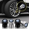 VEMZG1 Car Tire Wheel Valve Caps Cover Suede Car Key Chain Ring Keychain For VW R GTI Polo Golf Passat Tiguan Arteon Touareg ID.3 Jetta