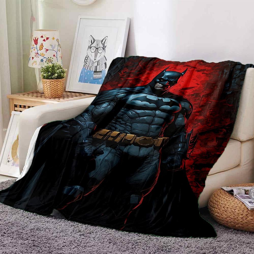 1pc Batman <noinput> Gotham Flannel Blanket Soft Warm Throw for Home, Office, Travel, All-Season Cozy Bedding GiftL1047