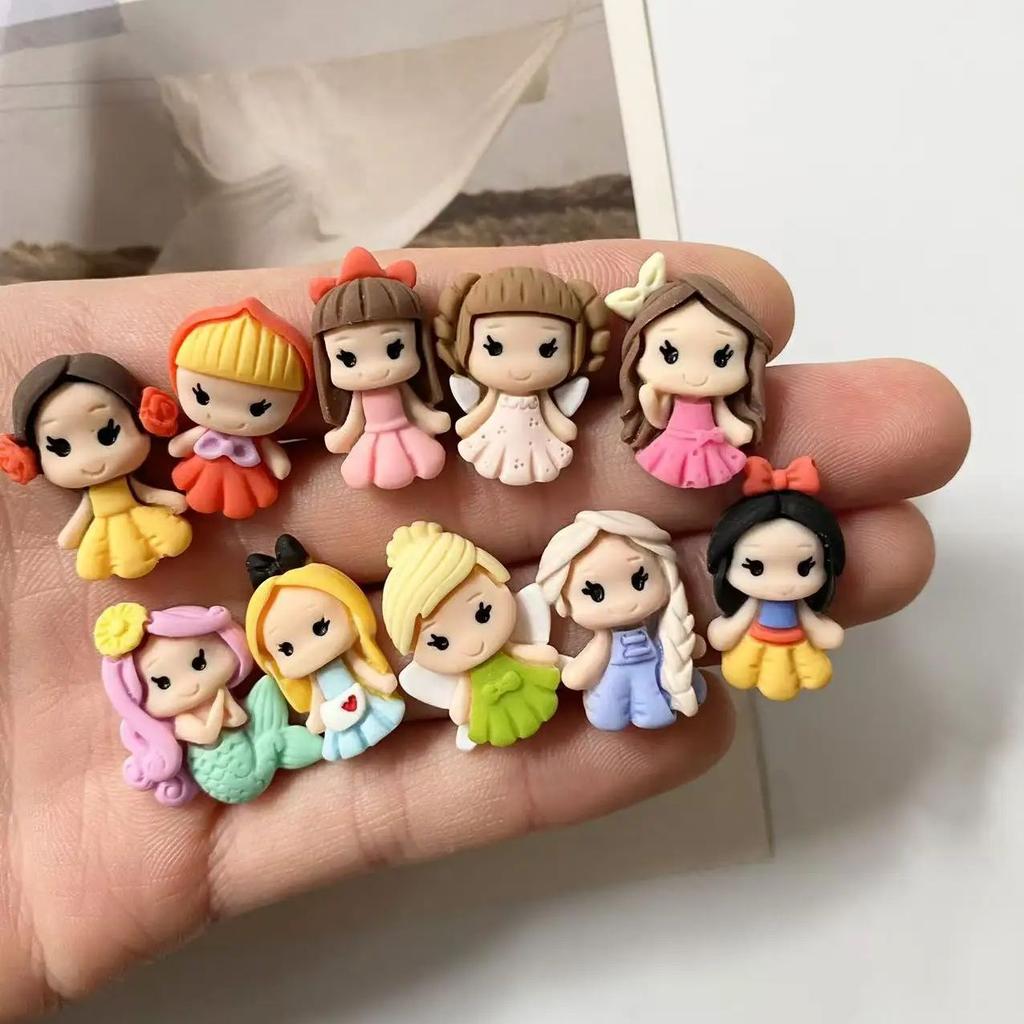 10pcs Mini Princess Refrigerator Stickers Resin Magnet Photo Message Fixed Magnet Cute Magnet Decoration