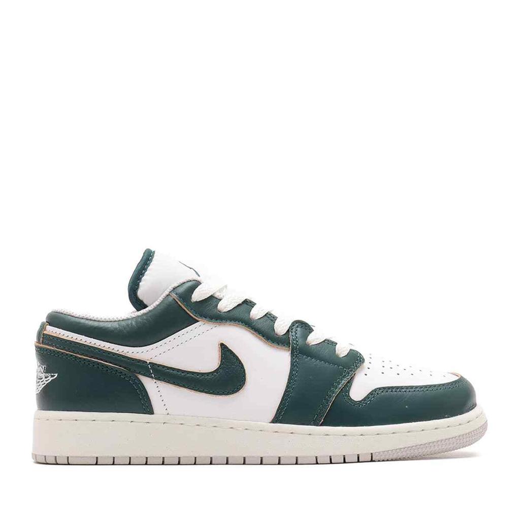 FQ8041-300 Nike GS Air Jordan 1 Low SE Окисленный Зеленый Белый Парус Нейтрально-Серый
