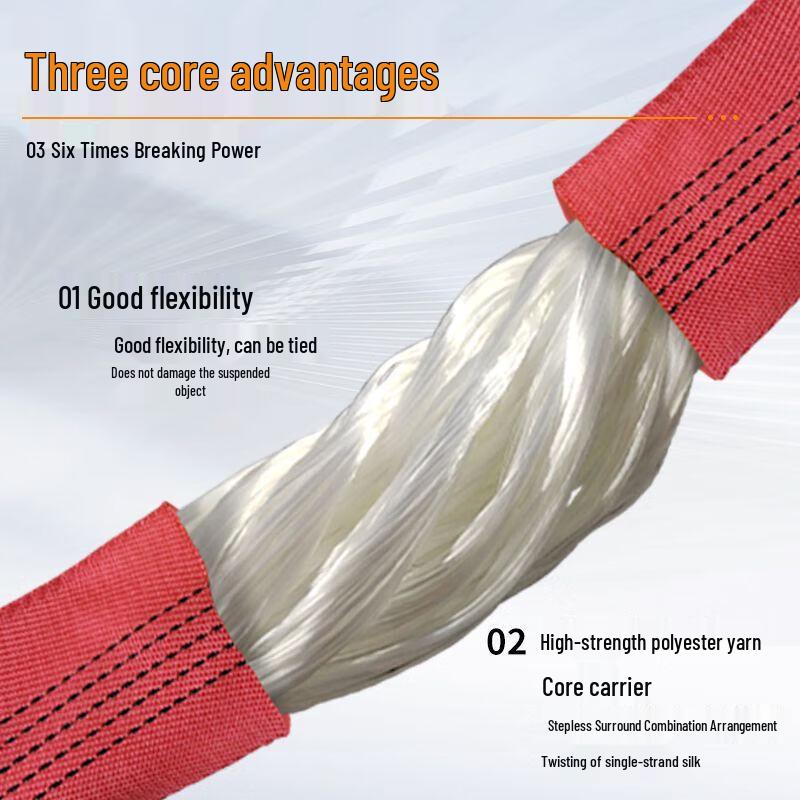 Junwen Outdoor Flexible Double Loop Round Lifting Sling