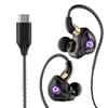 9D Surround Bass Type C&3.5mm Wired Earphones In Ear Earbuds Noise Reduction Headphones for Samsung Gaming Headsets with HD Mic
