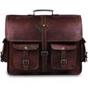 Handmade Leather Laptop Bag for Men Full Grain Large Leather Messenger Bag for Men 18 Inches with Rustic Look Best Leather Briefcase