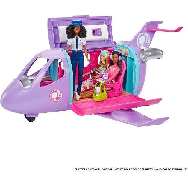 Самолет для кукол Barbie Авиационное приключение с куклой HCD49