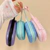 Portable Storage Bags Sparkling Pink Hard Shell Bag High Quality Zipper Bag  Headphone Data Cable