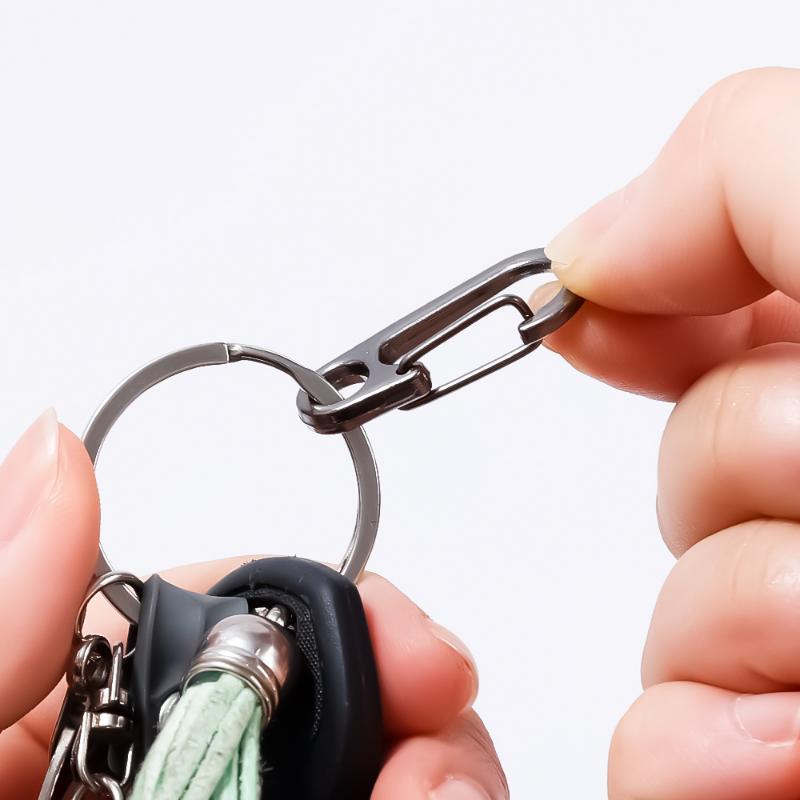 5Pcs Mini Carabiner D-Ring Key Chain Spring Clips Aluminium Alloy Hang Buckle Survival Outdoor Camping Keyring Tool for Bag