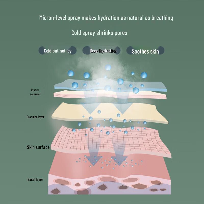 MKS Nano Hot & Cold Dual Spray Facial Steamer CN plug (adapter included)