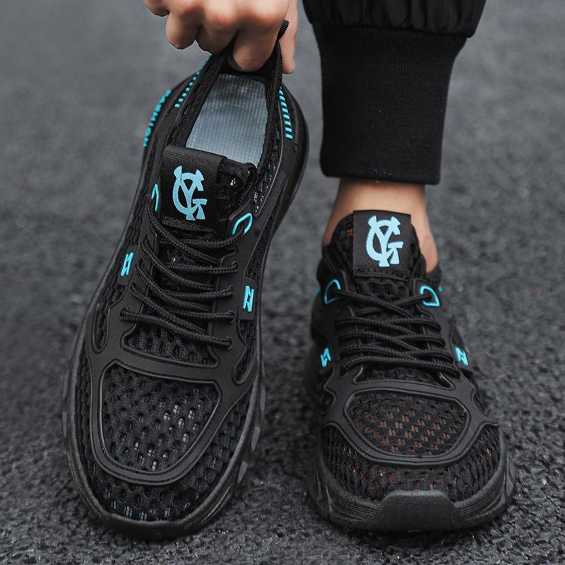 Модные сетчатые туфли для мужчин Повседневная обувь Кроссовки на платформе для пешего туризма Роскошные дизайнерские туфли для рыбалки Пляжный теннис Zapatillas De Hombre