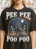 Pee Pee Poo Poo Skeleton Shirt, 90s Vintage Retro Bootleg Pee Pee Poo Poo T-Shirt, Funny Skeleton Meme Tee, Absurd Humor Graphic Shirt