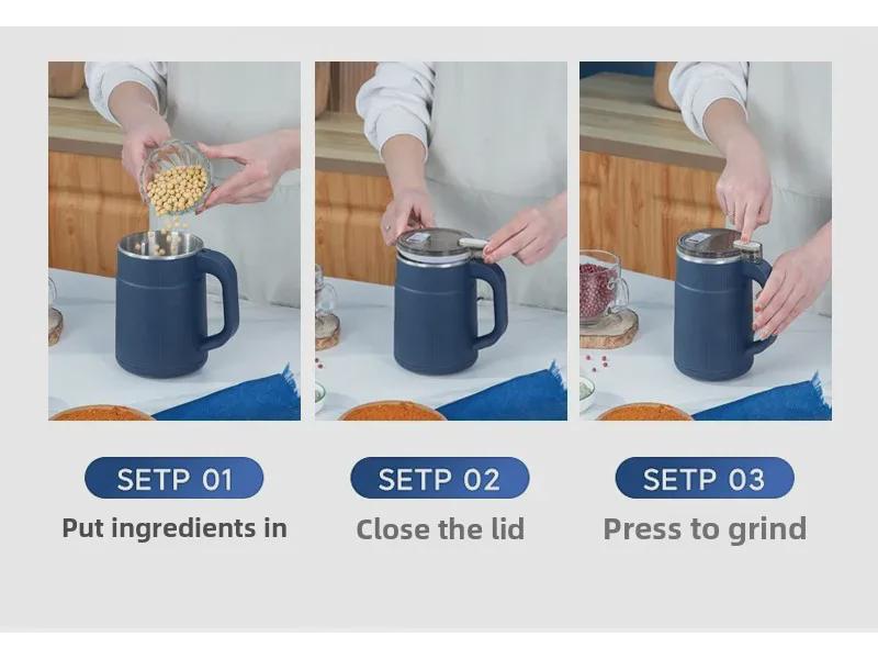 Автоматическая портативная мельница для зерна и специй для домашнего использования