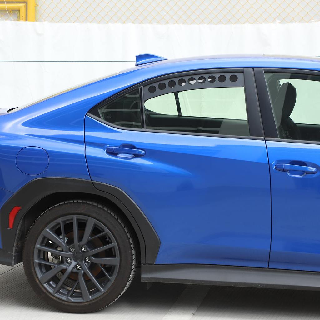 Compatible with Subaru WRX Rear Door Window Rear Door Window Glass Decorative Window Cover Rear Door Glass Trim Protective Custom Exterior Aluminum