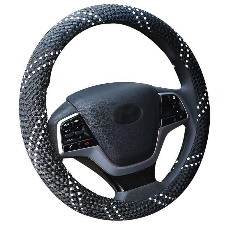 Universal Ice Silk Steering Wheel Cover Car 38cm Diameter Sport Style All-Season Grip Enhancement