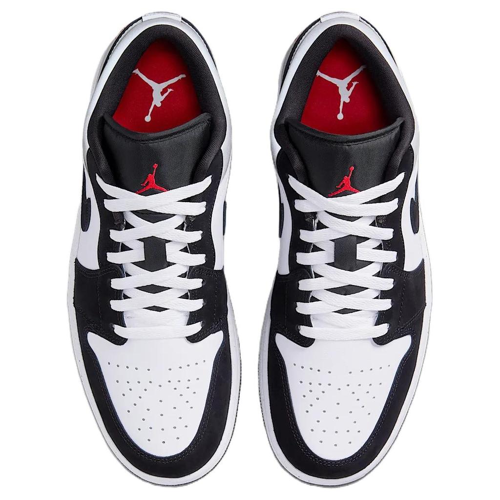 Air Jordan 1 Low SE белые черные матовые серебристые мужские кроссовки огненно-красные HF3148-106