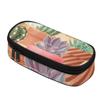 Pencil Pouch Large Capacity Zip Around Closure 300D Polyester with Main Pocket Mesh Layer and Removable Pen Divider for Boys Girls
