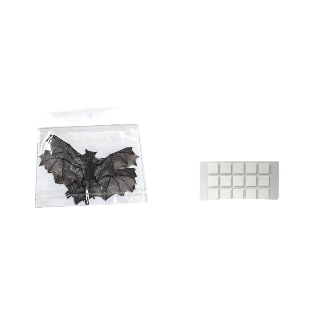 12Pcs Waterproof PVC Halloween Bat Decals  Halloween Wall Background Decor