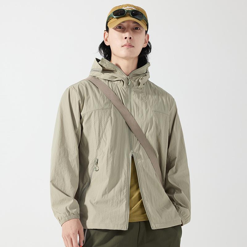 Summer new couple sunscreen clothes women's ultra-thin breathable UV-proof jackets outdoor sunscreen clothes men's