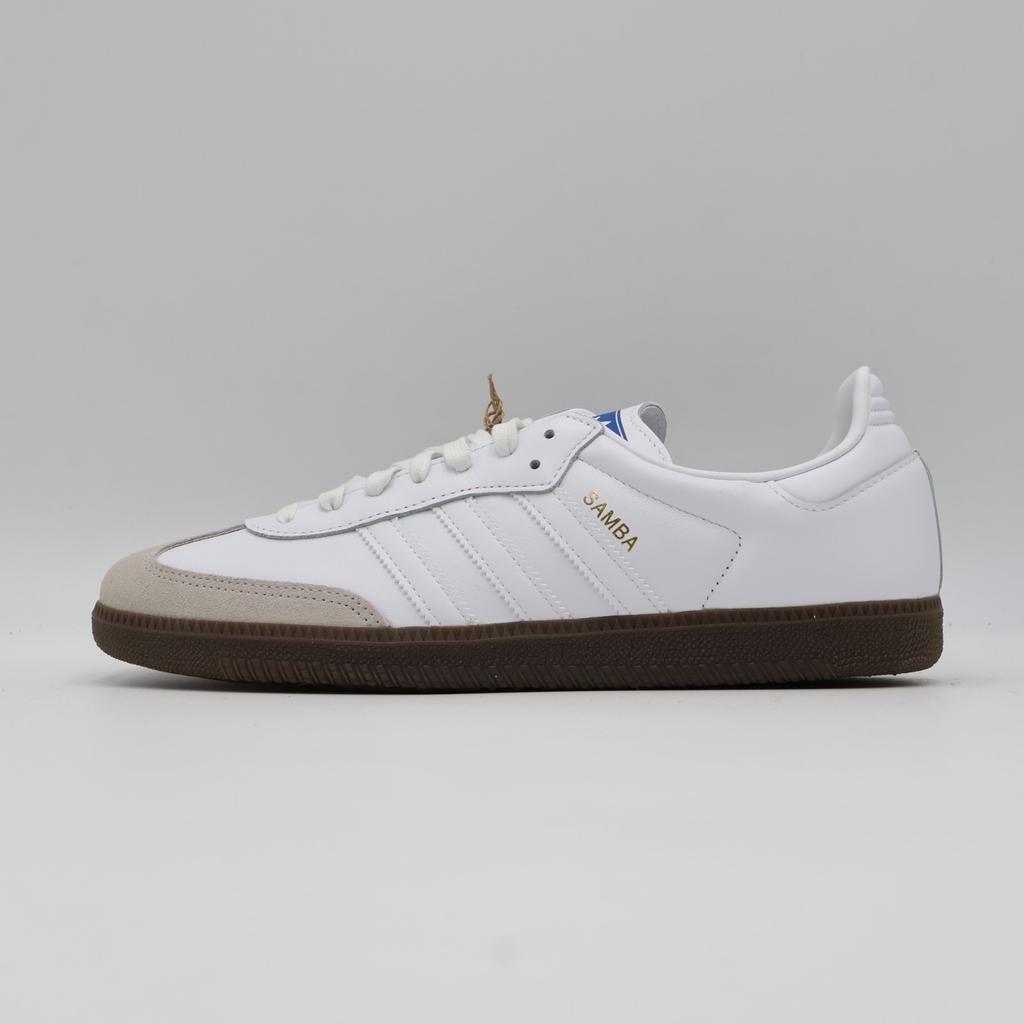 IE3439 adidas Originals Samba OG Белый с коричневой подошвой (Мужской)