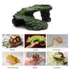 Turtle Basking Platform Resin Hide Cave Reptiles Decors Mini Island for Tanks Turtle Basking&Floating Platform