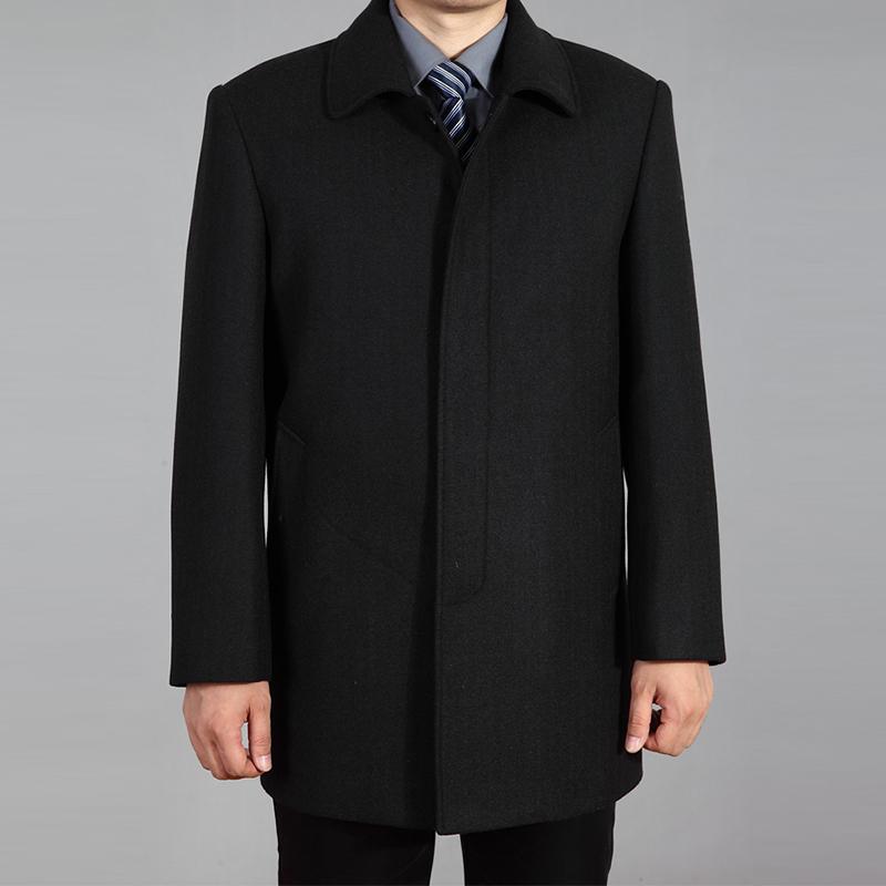 Men Wool Coat Autumn Winter Wool Overcoat Woolen Jacket Male Pea Coat Plus Size 7XL