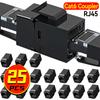 25-1 шт. RJ45 CAT6 Ethernet-соединители Keystone Jack RJ45 Cat6 Прямой Keystone-модуль Удлинитель Адаптер Соединители