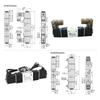 1PCS 3V120-06 3V120-M5 Pneumatic Air Solenoid Valve 3/2 Way  AC220V DC24V DC12V AC110V AC24V Normally Closed Valves