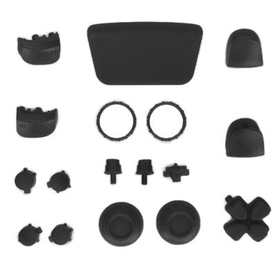 Сменные кнопки L2 R2 Полный набор кнопок Комплект для ремонта сменных кнопок для контроллера PS5 Черный
