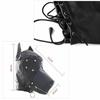 Black Dog Mask Full Hood Puppy Pet Play  Kink  Fetish Restraints Hoods