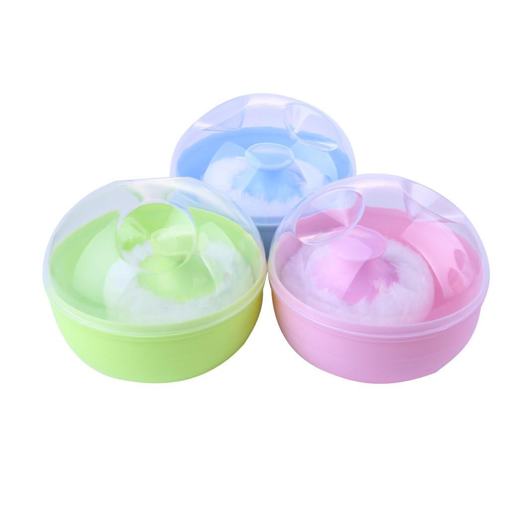  Baby Puff With Box Winceyette Puff No Hair Removal Body Powder Box Container
