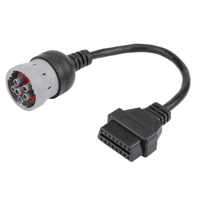 Диагностический интерфейс грузовика, гнездо 16-контактное OBD2, 6-контактный адаптер-кабель для автомобильного диагностического инструмента