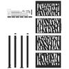 Garden Gate Black 100x200 cm Steel Trace Design