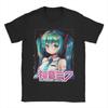 Футболки с Мику Хацунэ из VOCALOID Мужские Женские Манга Чистый Хлопок Футболка Круглый Вырез Короткий Рукав Футболки Одежда Большого Размера