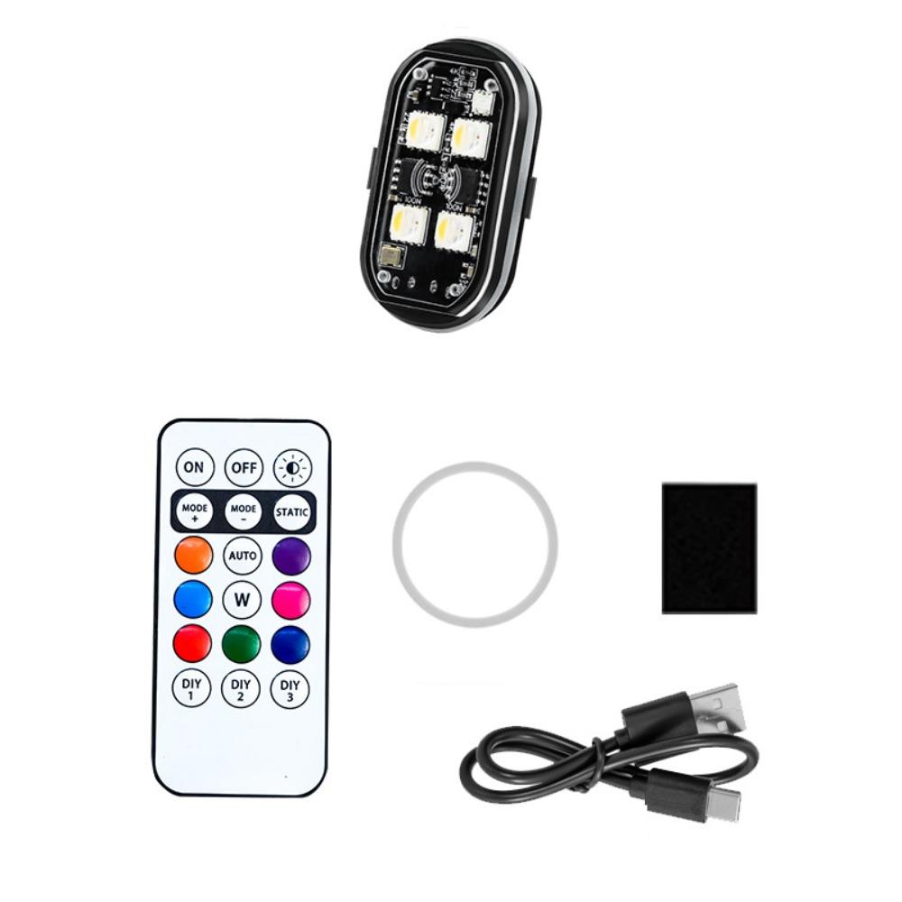 1/2/4/6 шт. Беспроводные светодиодные стробоскопы с защитой от столкновений, Перезаряжаемый светодиодный предупреждающий свет