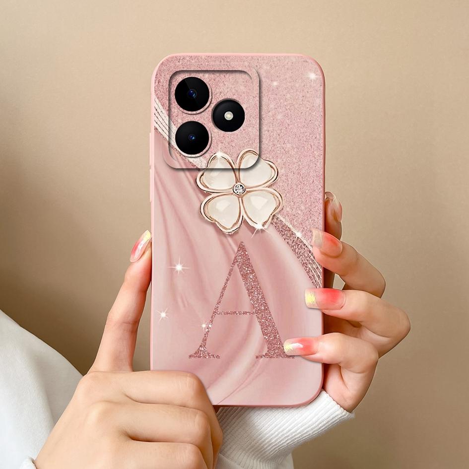 Для Realme C53 C25 C25S C25Y C30 C30S C31 C33 C35 C51 C61 C55 C65 C67 C75 4G 5G чехол для телефона креативный узор с буквами мягкий силиконовый корпус для OPPO Capa